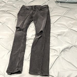 True Religion black ripped jeans